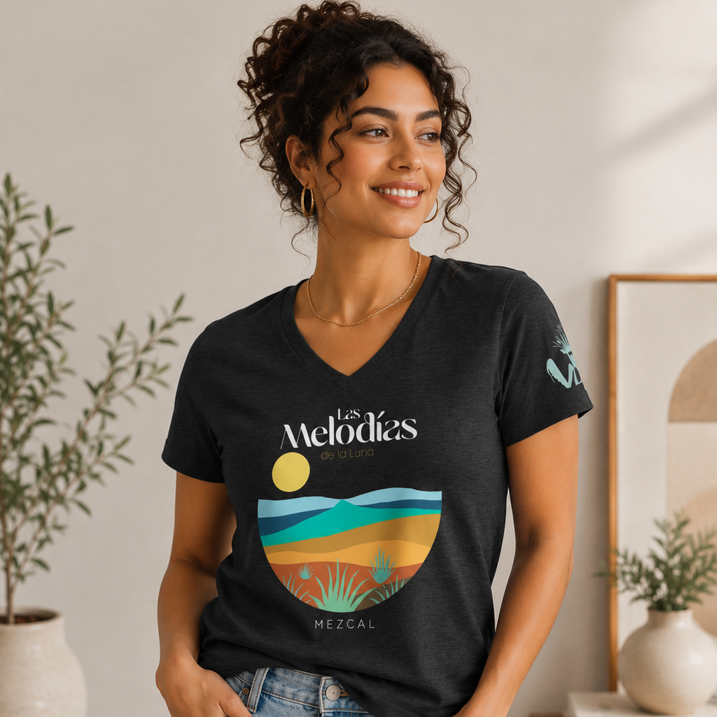 Las Melodías Mezcal Women's V-Neck T-Shirt