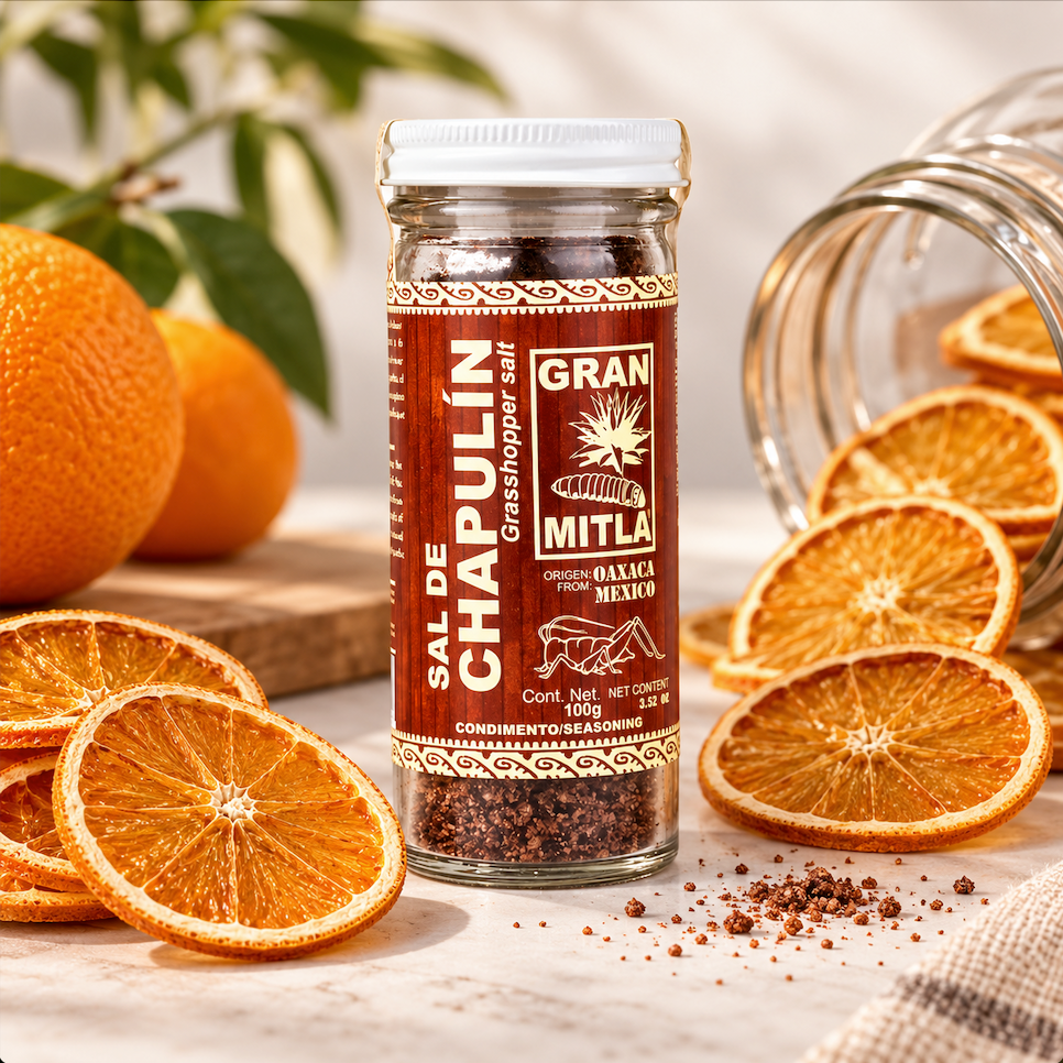 Mezcal Sal De Chapulín and Dried Orange Garnish bundle